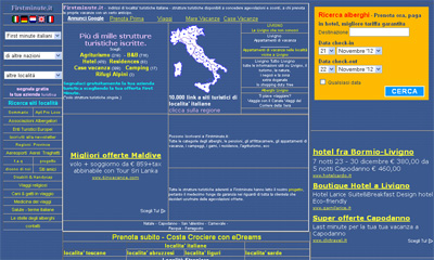 Portale dedicato alle vacanze.